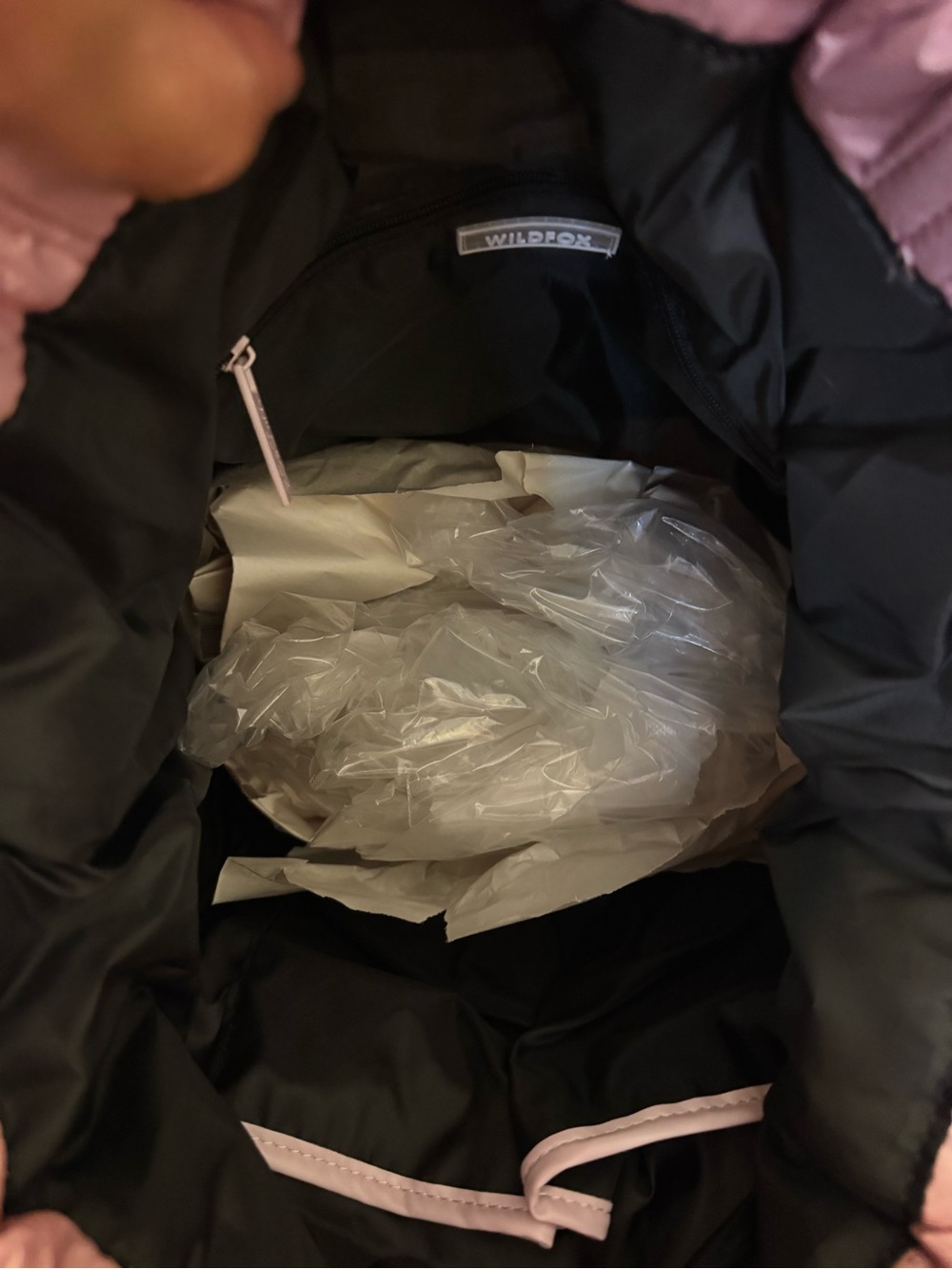Wildfox Pink Drawstring Backpack/Sac Bag - Picture 4 of 6